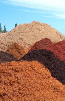 Colored Landscape Mulch.