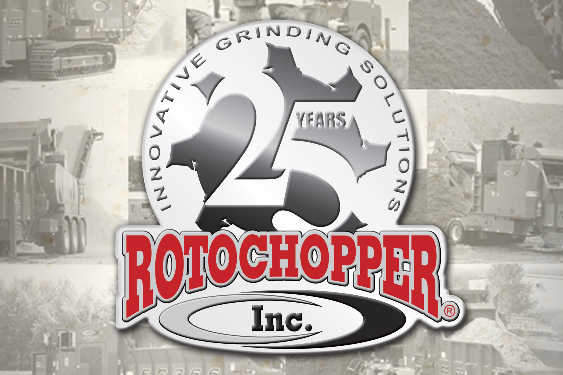 rotochopper 25 year logo