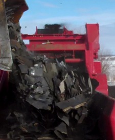 B-66 SP Being Loaded With Tear-off Shingles.