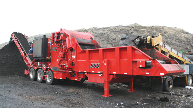 b66 diesel horizontal grinder asphalt shingle abrasion package