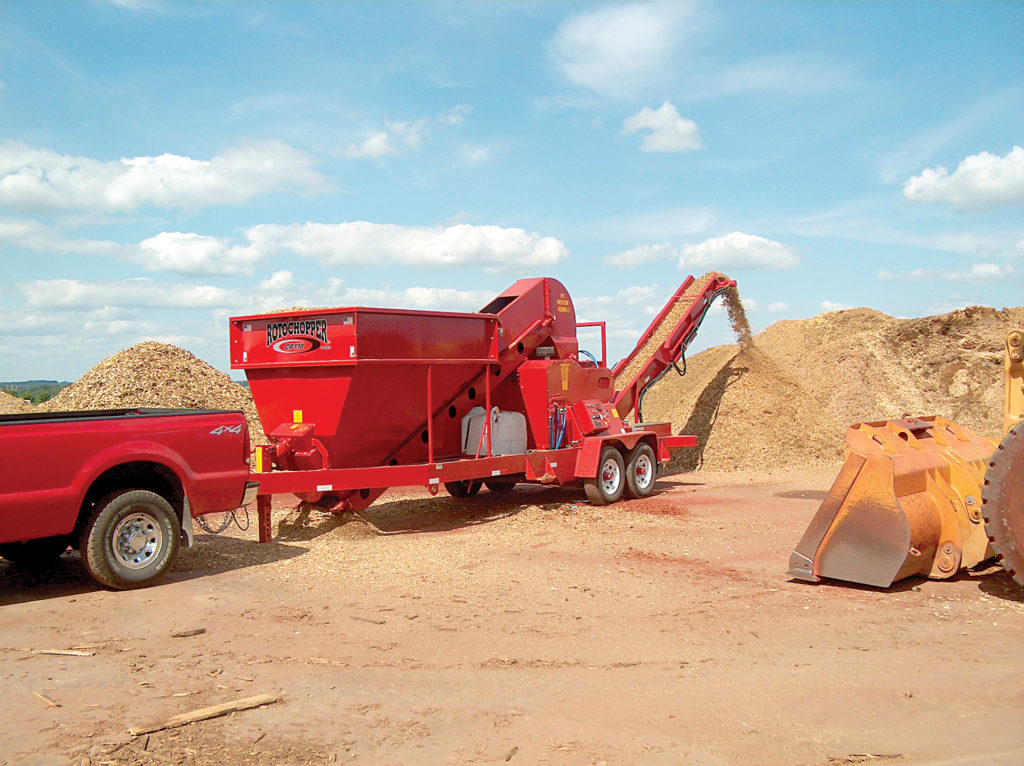 cp118 wood chip processor natural mulch