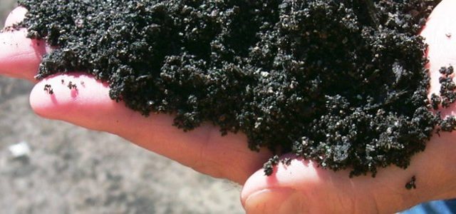 ground up asphalt shingle waste ras