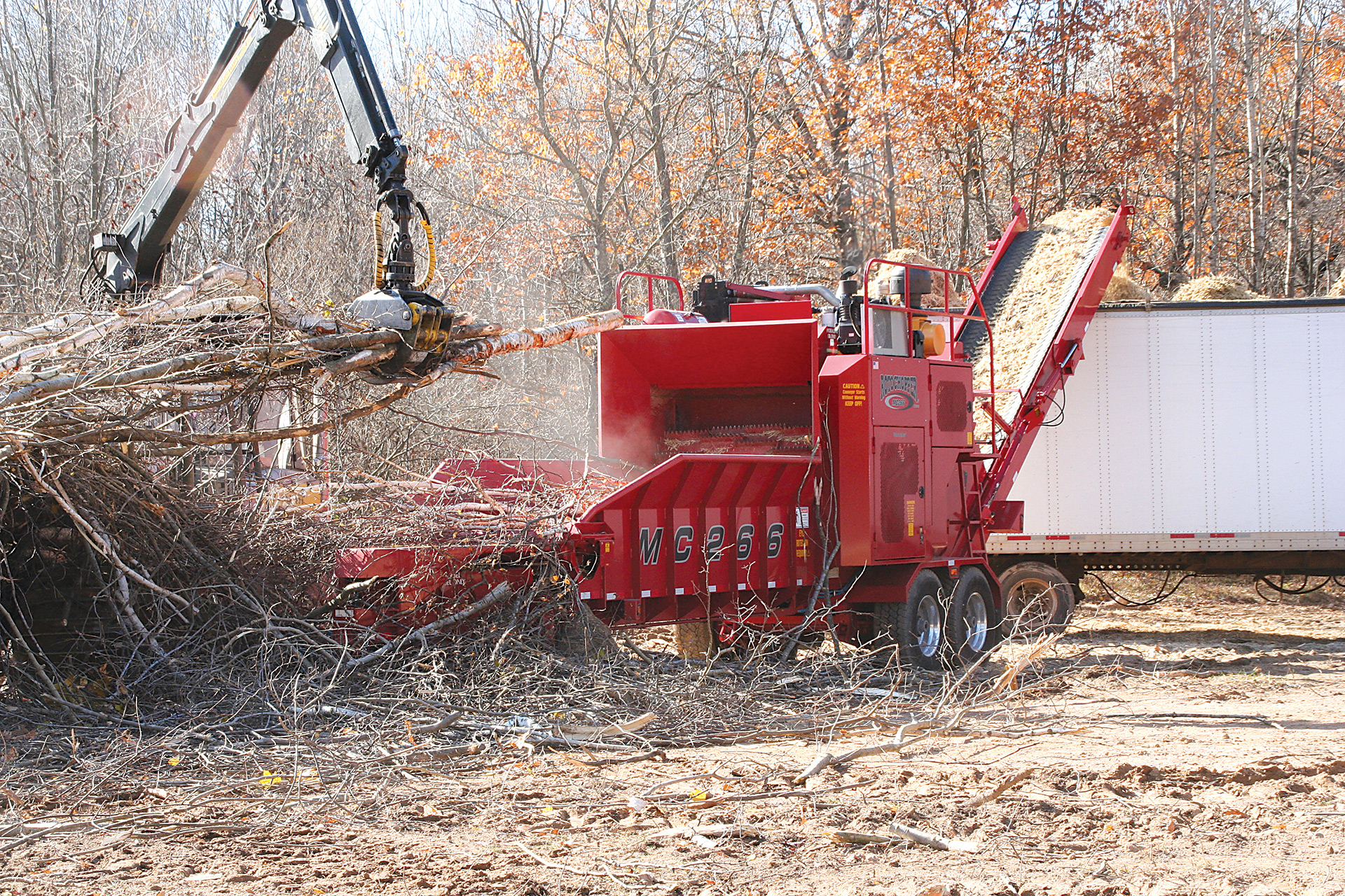 mc266 rotochopper grinder forestry slash biomass fuel