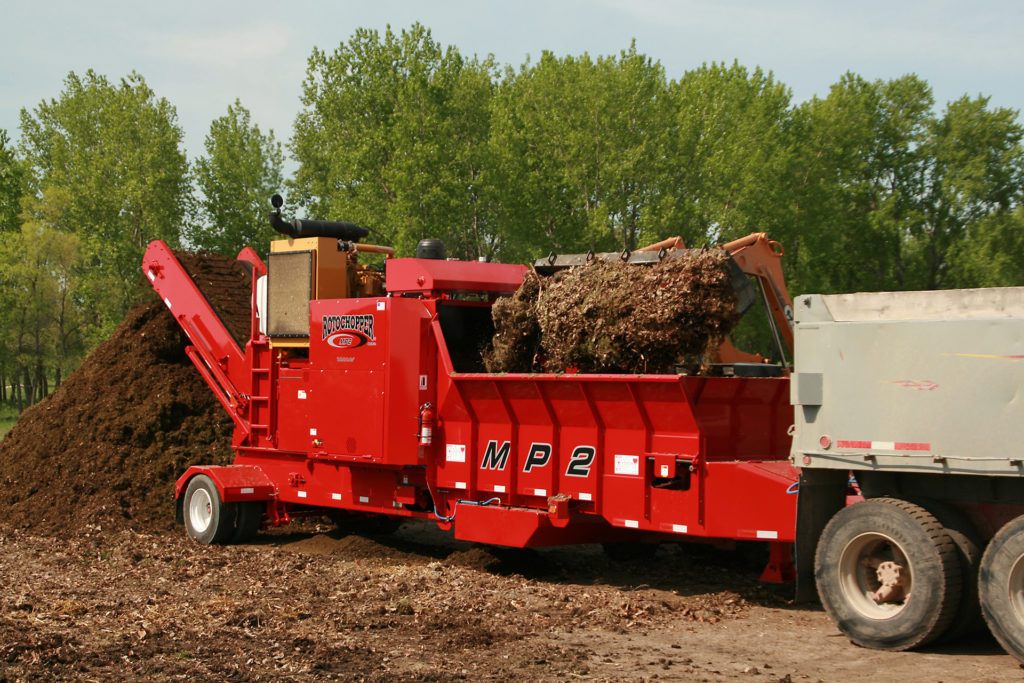 mp2 compact horizontal grinder compost