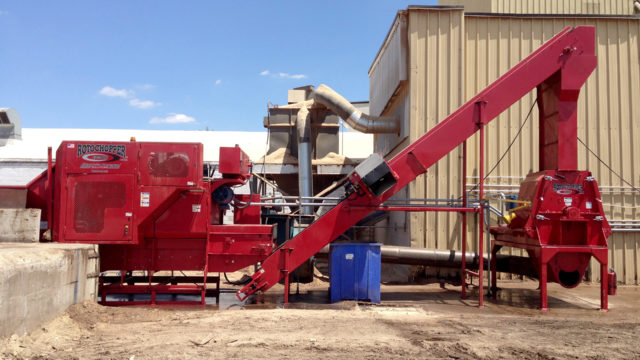 A Rotochopper horizontal grinder.