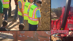 Rotochopper Demo Day 2016 multiple horizontal grinders.