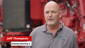 Rotochopper customer Jeff Thompson from Greenway Recycling in Illinois giving a positive customer testimonial.