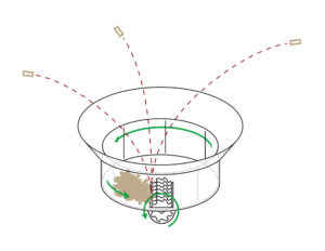 tub grinder thrown debris example