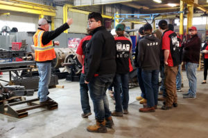 Capturing the experience of Willmar High School students on an insightful tour of the Rotochopper facility, integrated within their Manufacturing and Production class.