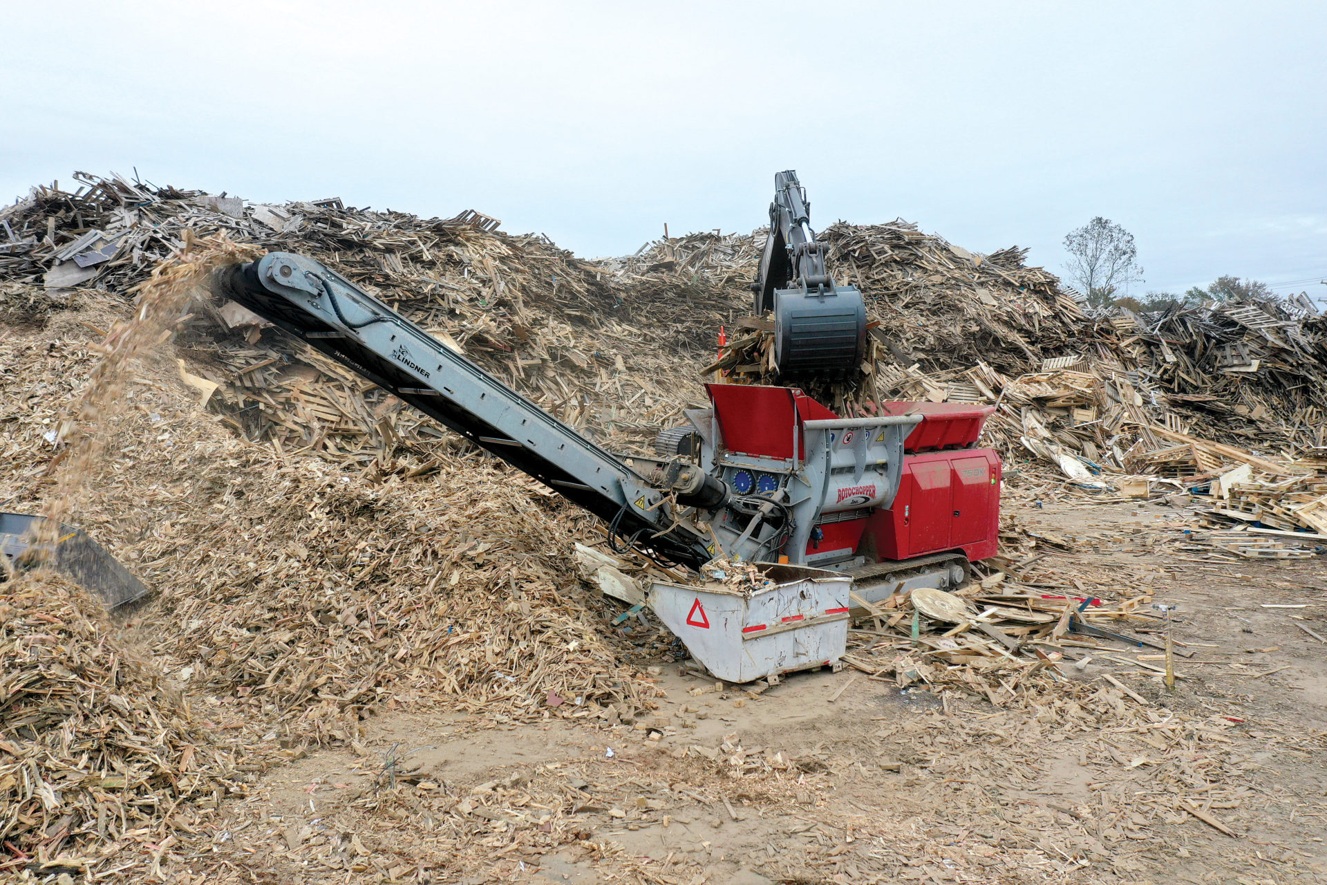 75 dk shredder novem waste pallet