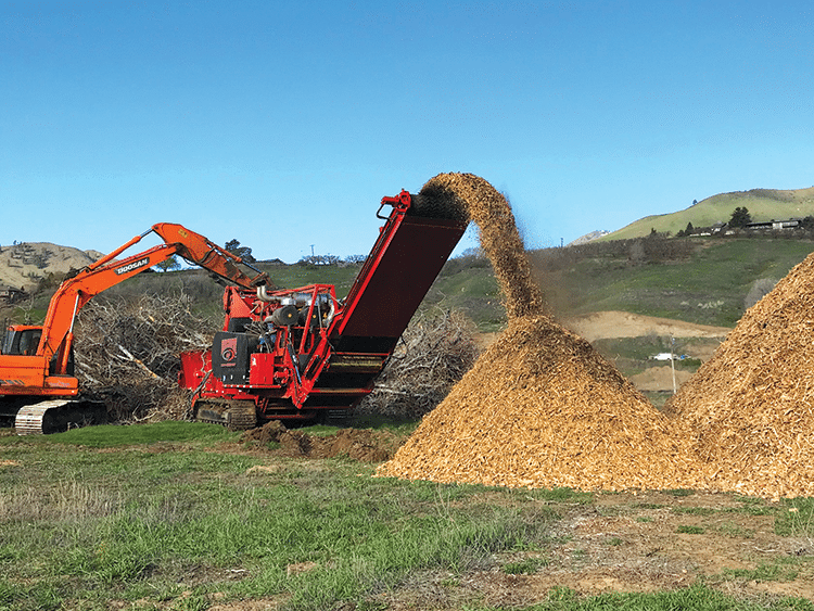 rotochopper b66l horizontal grinder orchard recycling grinding