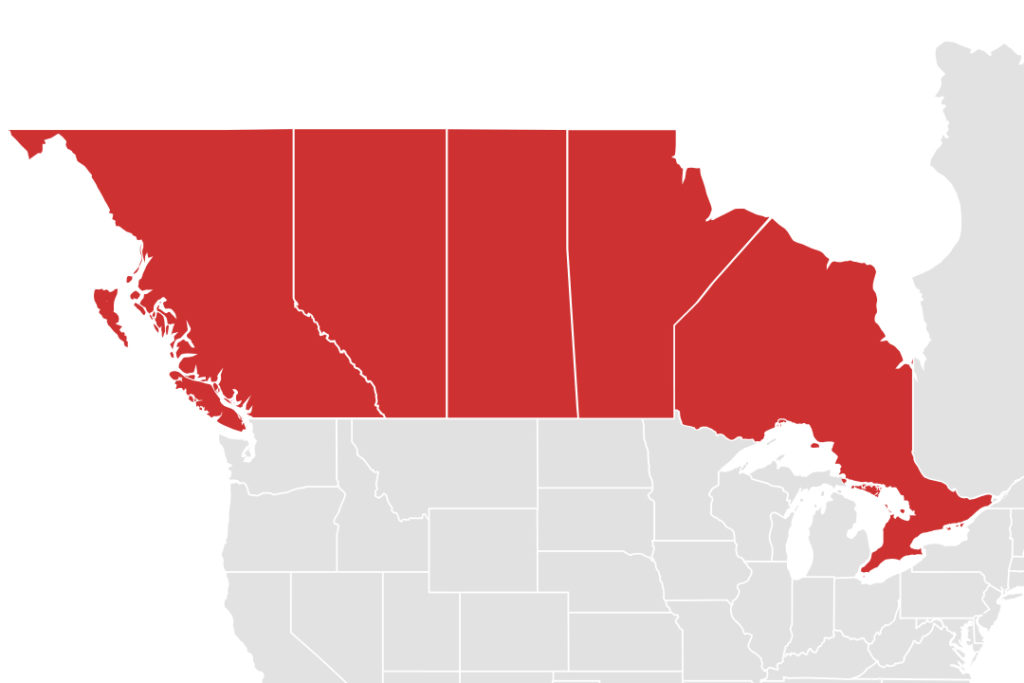 Ontario+West+Central-Canada-Territories