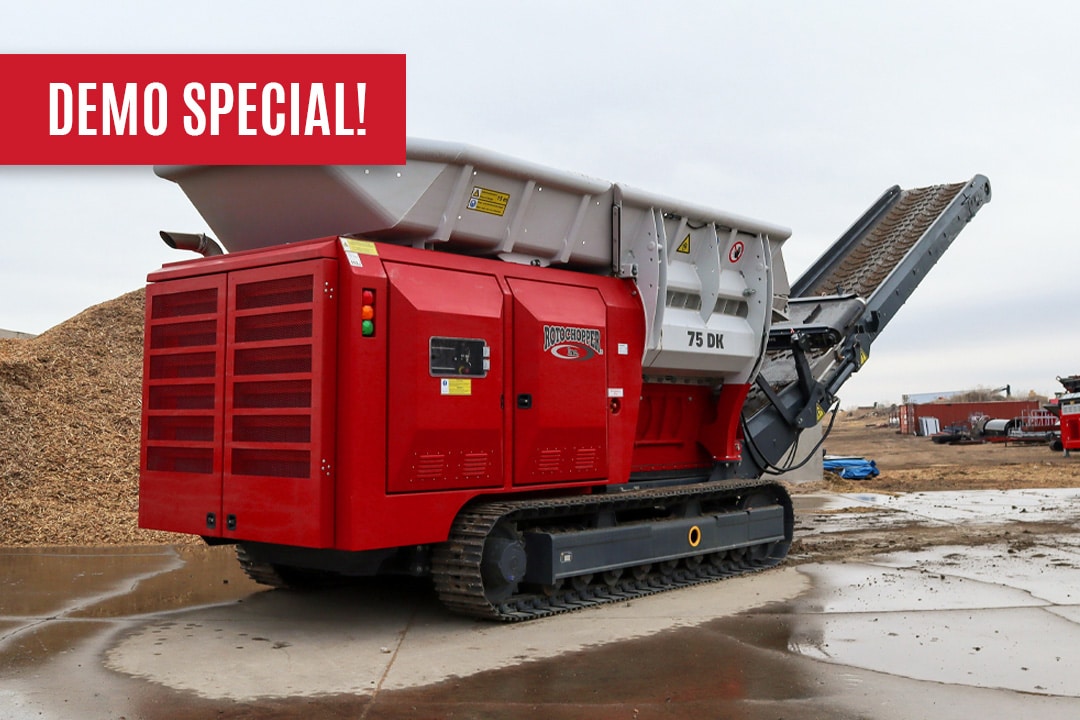 A Rotochopper 75DK Shredder machine.