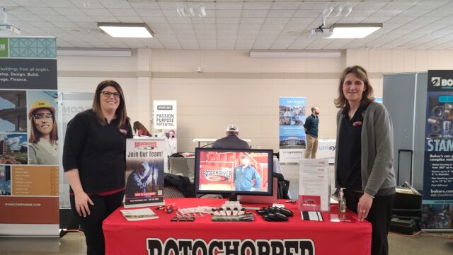 Dunwoody College of Technology Job Fair 3.8.22 Rotochopper Booth Career