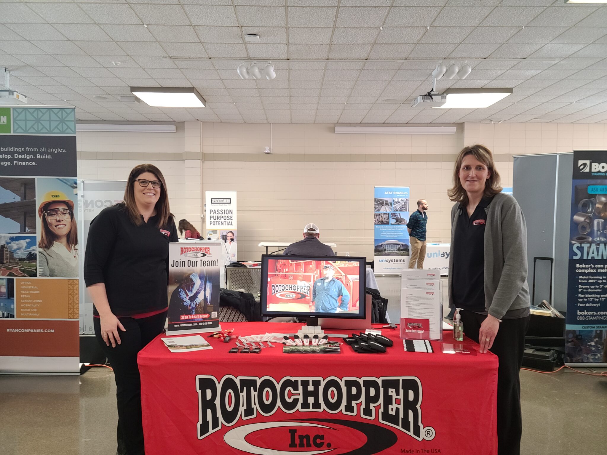 Dunwoody College of Technology Job Fair 3.8.22 Rotochopper Booth Career