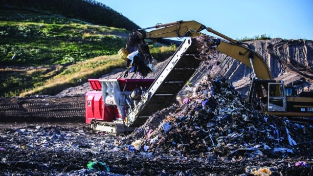rotochopper 75 dk shredder waste msw construction & demolition C&D shredding