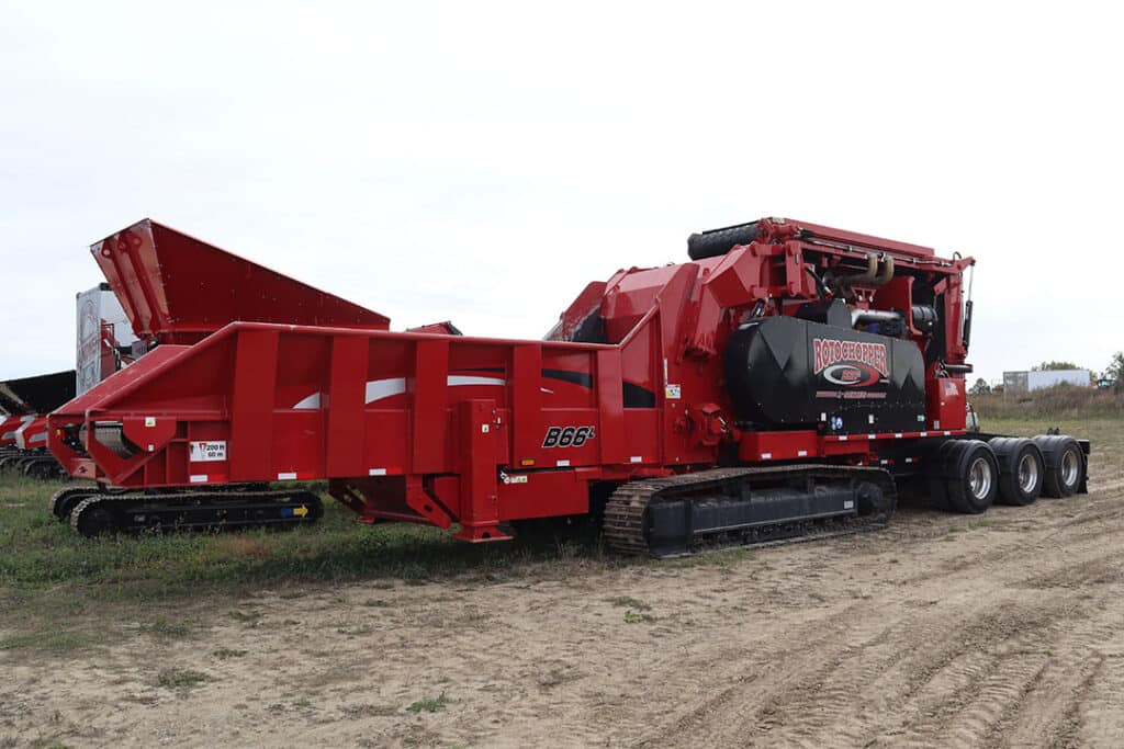 new demo b-66l rotochopper horizontal grinder for sale