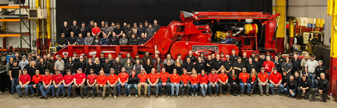 rotochopper employee group photo january 2023