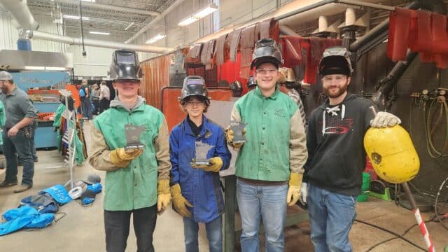 EPIC 2023 Alex B Rotochopper donated steel Minnesota cut outs for welding project.