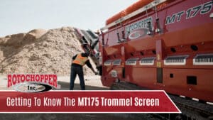 get to know the rotochopper mt 175 trommel screen video