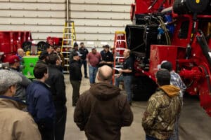 rotochopper university 2024 hands on belt tensioning training