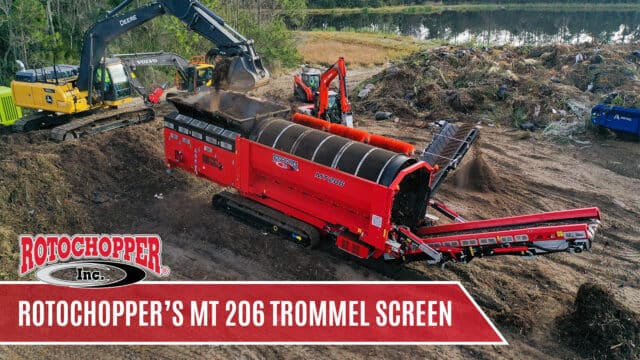rotochopper mt206 trommel screen screening compost