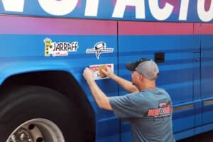 AEM Manufacturing Express tour 7-11-24 bus decal