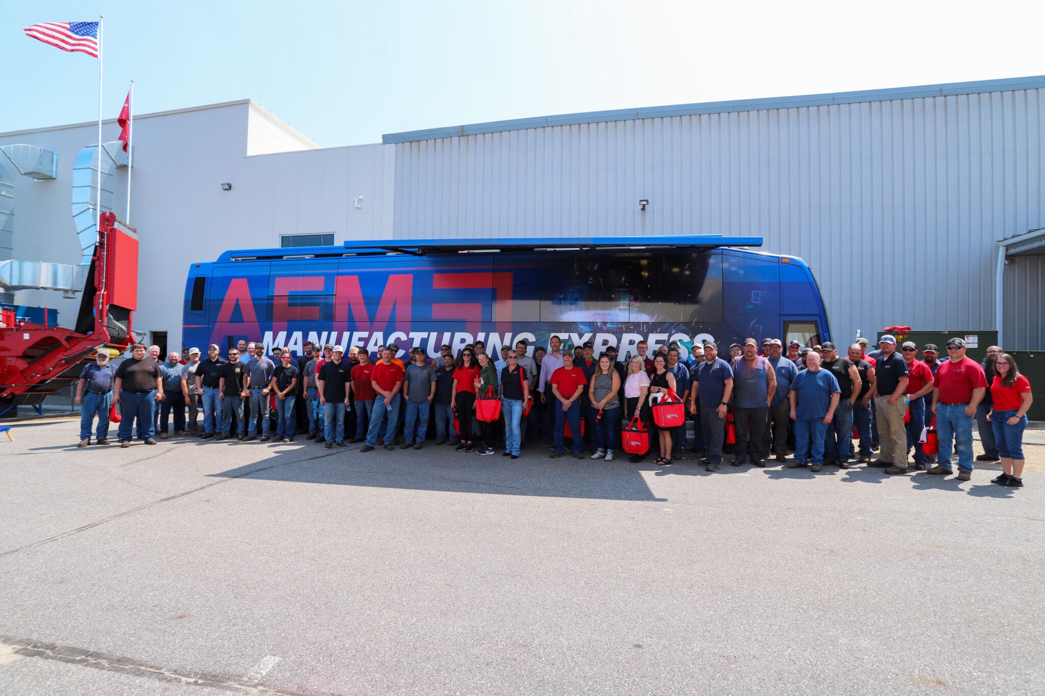 AEM Manufacturing Express tour 7-11-24 group photo