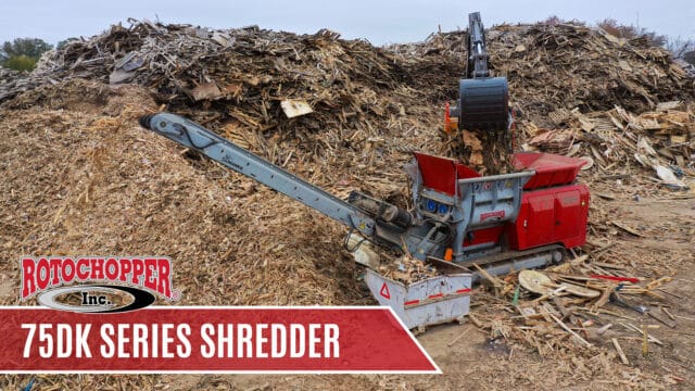 rotochopper 75 dk shredder pallets