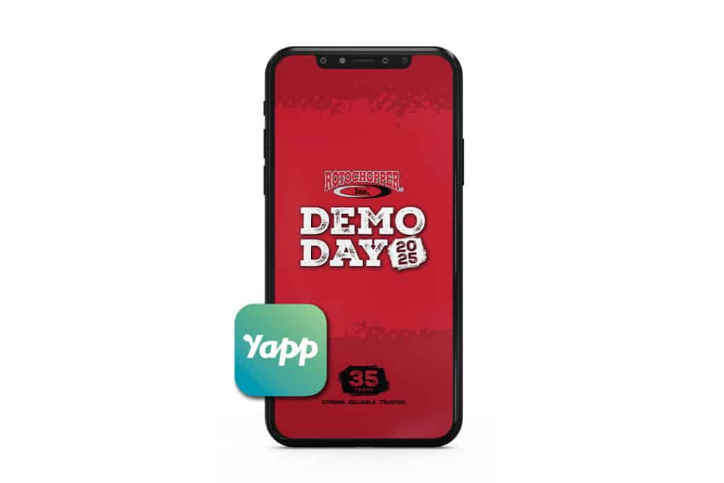 demo day app shown on phone screen